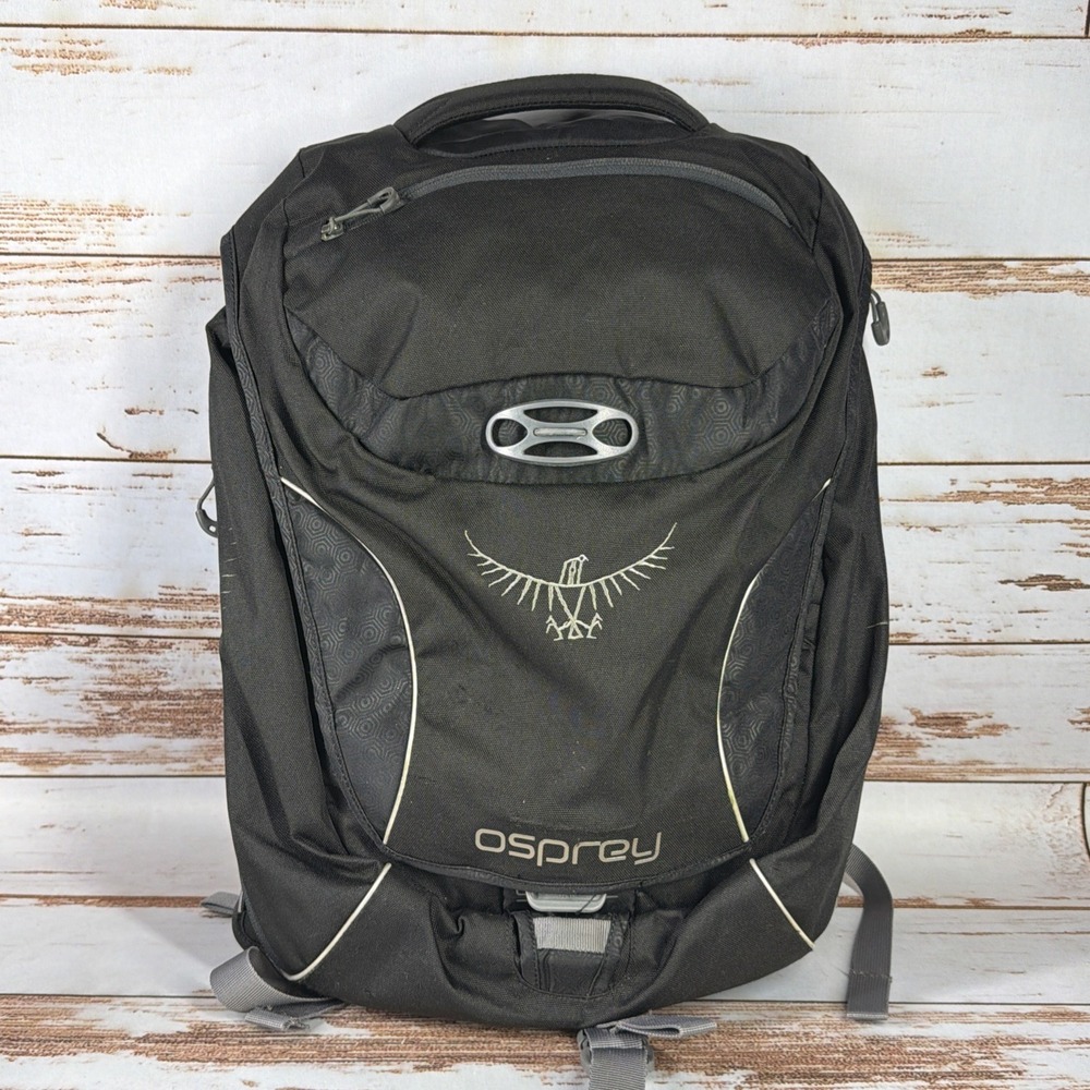 Osprey Spin 22 Black Backpack Cycling Commuter School Work Laptop Bag Used